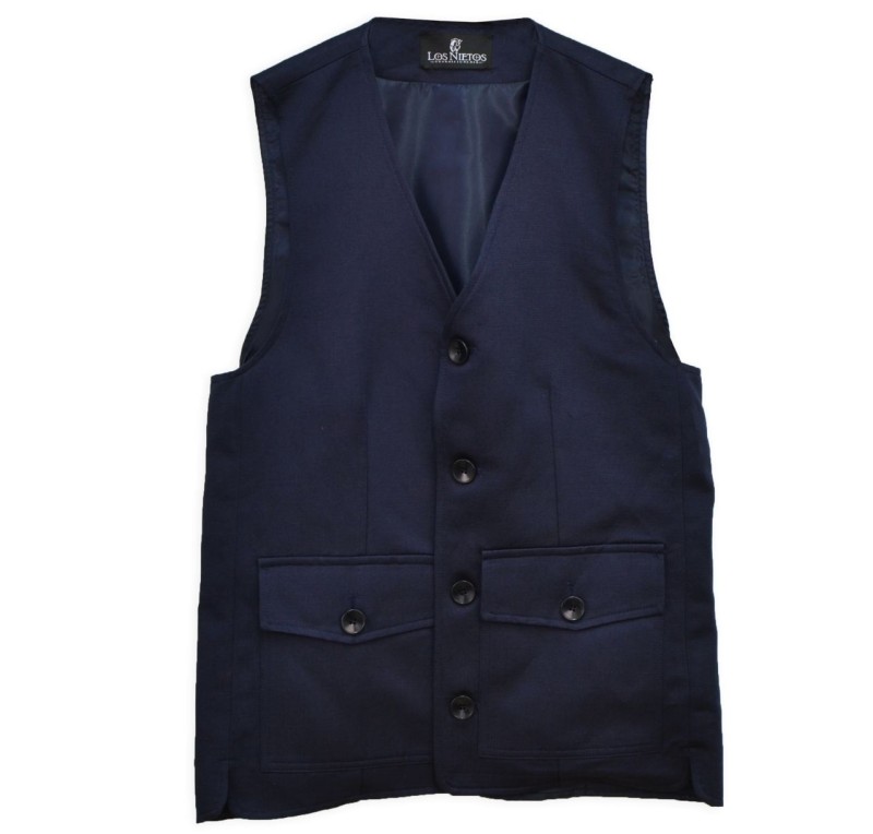 Chaleco cuatro bolsillos 'Los Nietos' | Marino