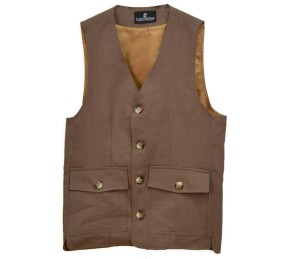 Chaleco cuatro bolsillos 'Los Nietos' | Tostado