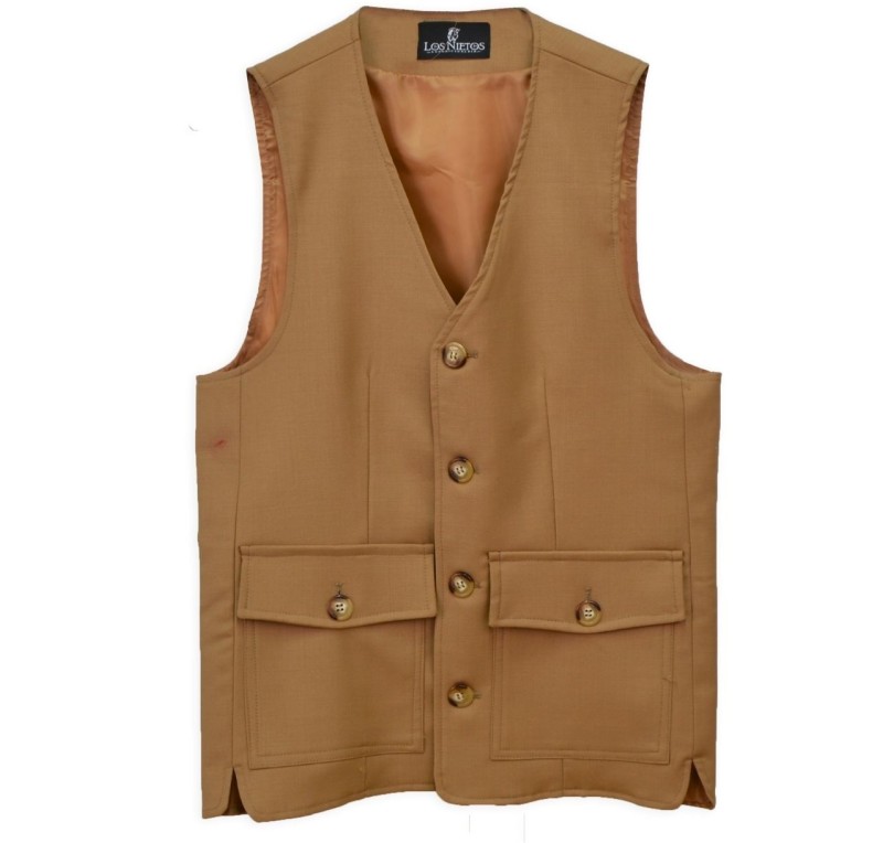 Chaleco cuatro bolsillos 'Los Nietos' | Camel