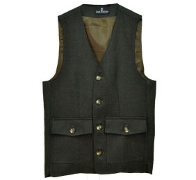 Chaleco cuatro bolsillos 'Los Nietos' | Verde lana