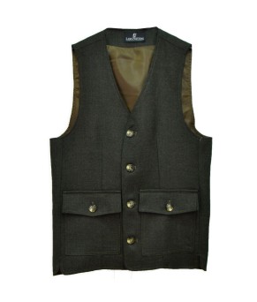 Chaleco cuatro bolsillos 'Los Nietos' | Verde lana