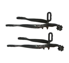 Espuela vaquera de fragua 'Los Nietos Dressage' | Soldada | Ruleta trébol