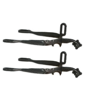 Espuela vaquera de fragua 'Los Nietos Dressage' | Soldada | Ruleta flor