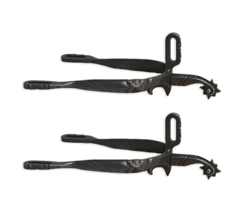 Espuela vaquera de fragua 'Los Nietos Dressage' | Soldada | Ruleta vaquera