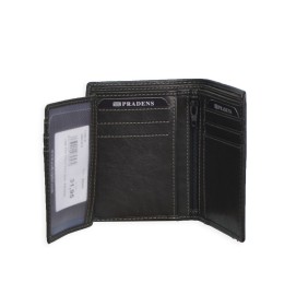 Cartera con tarjetero hombre PAL02053CT Negra