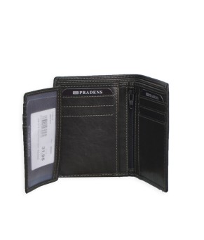 Cartera con tarjetero hombre PAL02053CT Negra