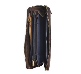 Billetero señora con cremallera GAB02526LL| Color Marrón