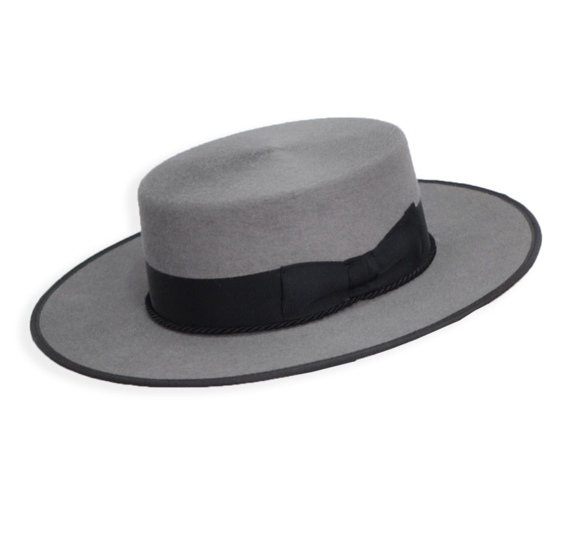 Sombrero cañero premium 250 gr | Pelo de conejo | Acero