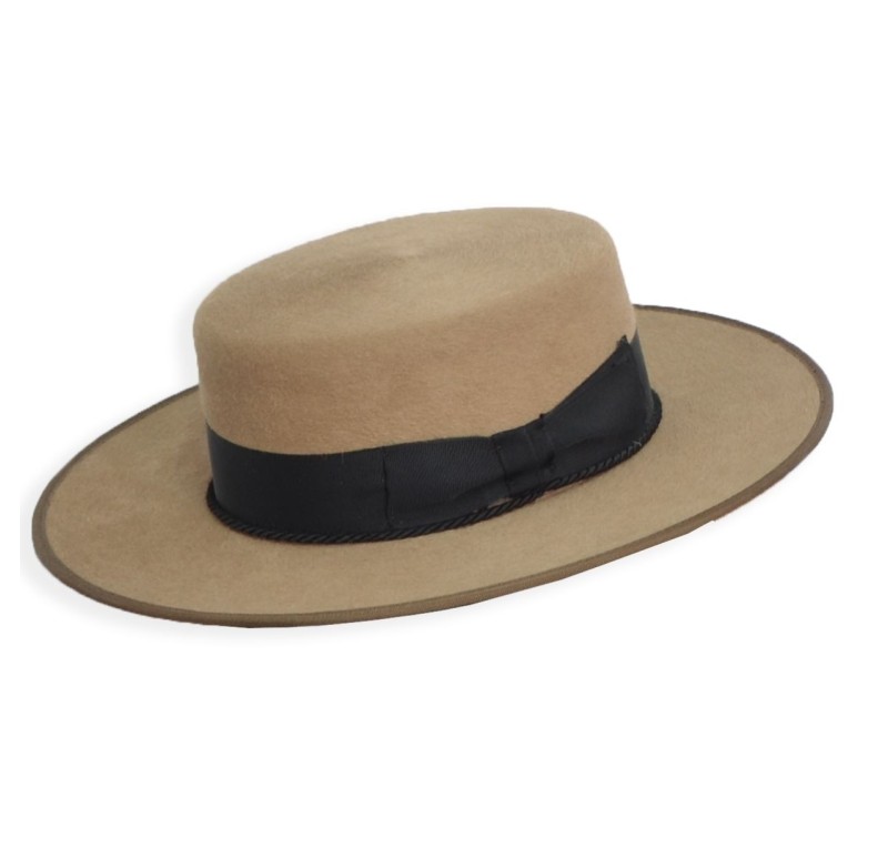 Sombrero cañero premium 250 gr | Pelo de conejo | Nutria