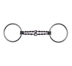 Filete dos anillas Feeling doble embocadura retorcida