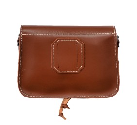 Bolso Rociero costura Tres flores | Avellana