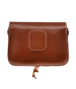 Bolso Rociero costura Tres flores | Avellana