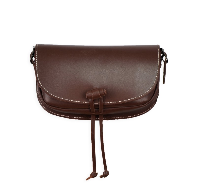 Bolso Rociero Cierre Cairel Liso | Avellana