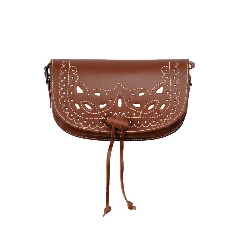 Bolso Rociero Cierre Cairel Picado | Avellana