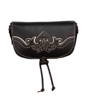 Bolso Rociero Ribete | Engrasado-blanco