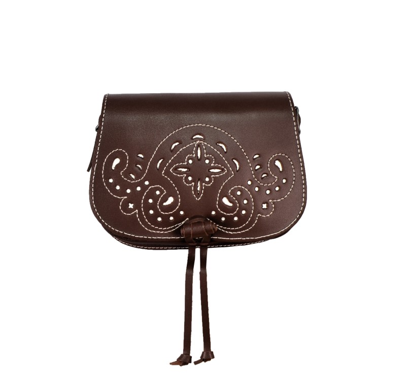 Bolso Rociero Solapa Ancha | Avellana