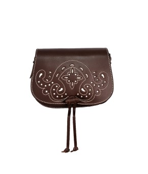 Bolso Rociero Solapa Ancha | Avellana