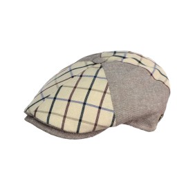 Gorra oxford serie 850/212 | Beige con cuadros