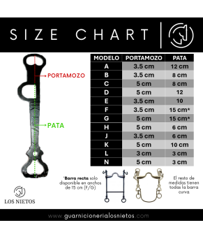 Bocado Vaquero López | Embocadura Asa Caldera Mediana