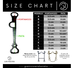 Bocado vaquero López | Embocadura partida o filete
