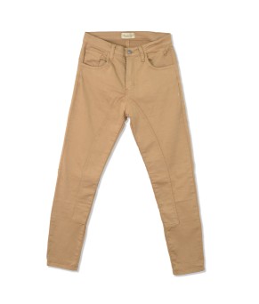 Pantalón para montar vaquero elástico| Camel