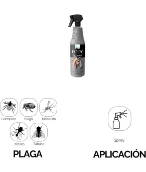 Insecticida repelente Pody Care especial caballos | 1 litro