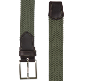 Cinturón Elástico MOD Trenzado Algodón | Verde