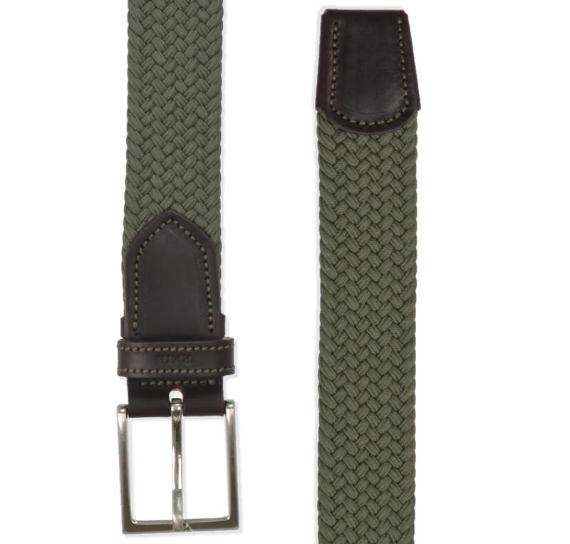 Cinturón Elástico MOD Trenzado Algodón | Verde