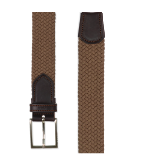 Cinturón Elástico MOD Trenzado Algodón | Marrón