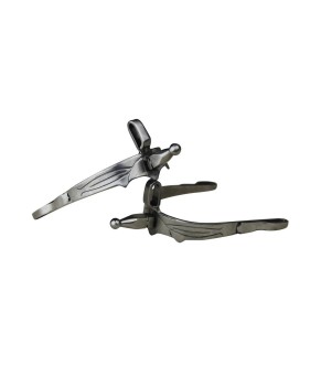 Espuela vaquera gallo recto apoyo acero inoxidable