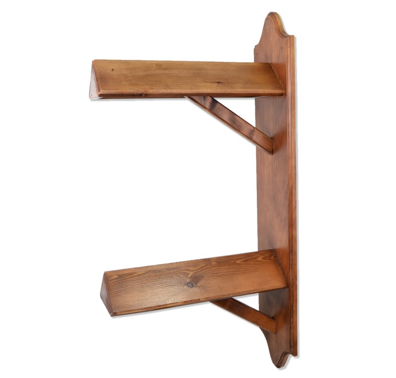 Monturero de madera de pared 'Los Nietos' | Dos sillas