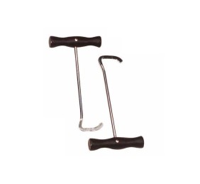 Gancho metebotas con mango de madera