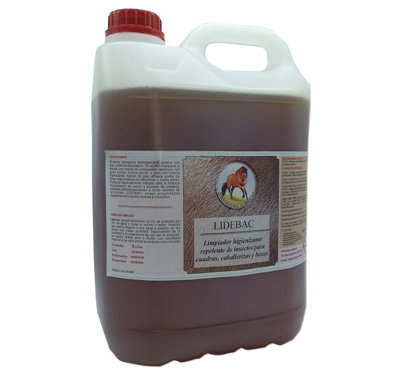 Limpiador higienizante con citronela para cuadras | Lidebac 5 L