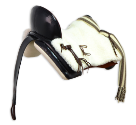 Silla de montar vaquera de fibra modelo Alejandra | Negra