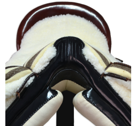 Silla de montar vaquera de fibra modelo Alejandra | Negra