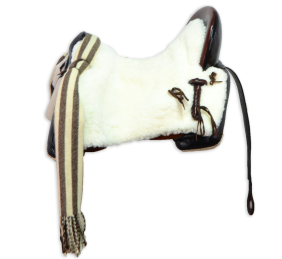 Silla de montar vaquera de fibra modelo Alejandra | Negra