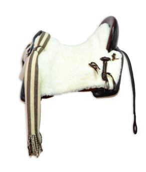 Silla de montar vaquera de fibra modelo Alejandra | Negra