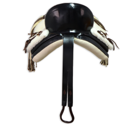 Silla de montar vaquera de fibra modelo Alejandra | Negra