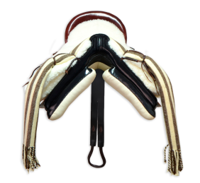 Silla de montar vaquera de fibra modelo Alejandra | Negra