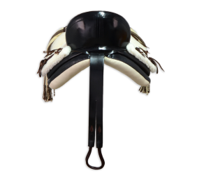 Silla de montar vaquera de fibra modelo Alejandra | Negra