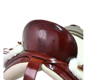 Silla de montar vaquera de fibra modelo Alejandra | Chocolate