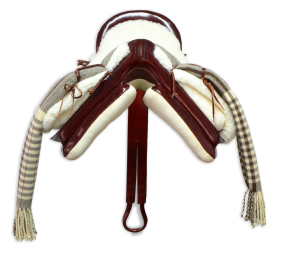 Silla de montar vaquera de fibra modelo Alejandra | Chocolate