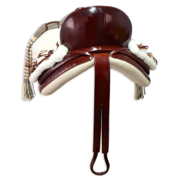 Silla de montar vaquera de fibra modelo Alejandra | Chocolate