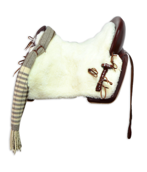 Silla de montar vaquera de fibra modelo Alejandra | Chocolate