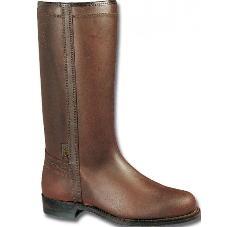 Botas de serraje natural | Color castaño