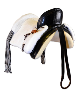 Silla de montar vaquera mixta 'Initium'| Negra