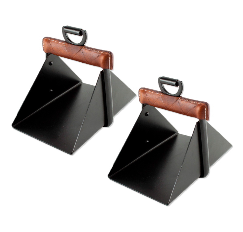 Estribo vaquero media caña forro Kamell