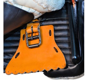 Silla de montar vaquera 'María' | Negra | Bastes de pelo