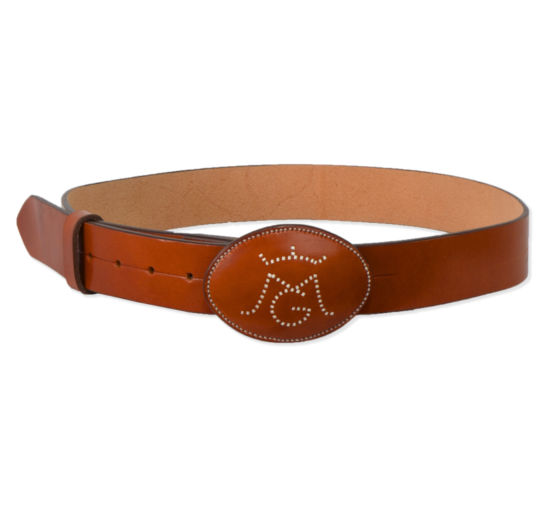 Cinturón "Los Nietos" con hebilla ovalada | Pergamino