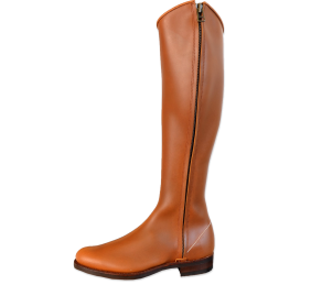 Bota 1850 Los Nietos serraje cremallera exterior | Piso Sevilla | Natural